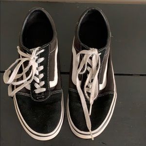 🖤black old skool vans